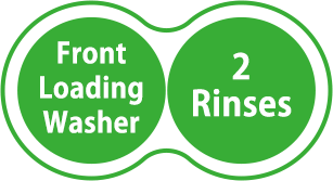 Front Loading Washer 2 Rinse